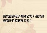 嘉兴新睿电子有限公司（嘉兴派睿电子科技有限公司）