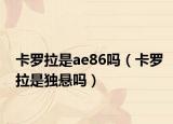 卡罗拉是ae86吗（卡罗拉是独悬吗）