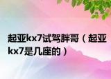 起亚kx7试驾胖哥（起亚kx7是几座的）