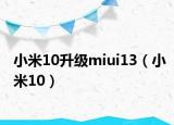 小米10升级miui13（小米10）