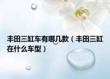 丰田三缸车有哪几款（丰田三缸在什么车型）