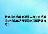 什么是冬病夏治夏补三伏（冬病夏治为什么三伏天要治寒湿呢详细介绍）