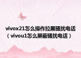vivox21怎么操作拉黑骚扰电话（vivou1怎么屏蔽骚扰电话）