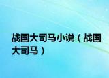 战国大司马小说（战国大司马）
