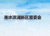衡水滨湖新区管委会