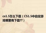 cs1.5怎么下载（CS1.5中自定游戏哪里有下载??）