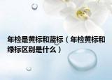 年检是黄标和蓝标（年检黄标和绿标区别是什么）