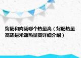 烤肠和肉肠哪个热量高（烤肠热量高还是米饭热量高详细介绍）