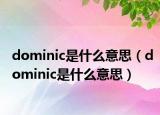 dominic是什么意思（dominic是什么意思）