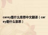 carey是什么意思中文翻译（carey是什么意思）