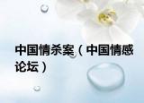 中国情杀案（中国情感论坛）
