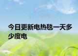 今日更新电热毯一天多少度电
