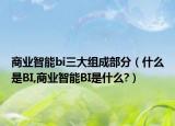 商业智能bi三大组成部分（什么是BI,商业智能BI是什么?）