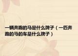 一辆奔跑的马是什么牌子（一匹奔跑的马的车是什么牌子）