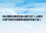 泡水用鲜山楂好还是山楂干好?（山楂泡水用干的好还是新鲜湿的好详细介绍）