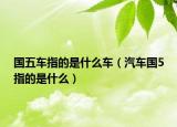 国五车指的是什么车（汽车国5指的是什么）