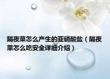 隔夜菜怎么产生的亚硝酸盐（隔夜菜怎么吃安全详细介绍）