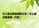 怎么查迈腾是哪款车型（怎么查迈腾是哪一年款）