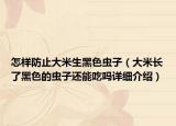 怎样防止大米生黑色虫子（大米长了黑色的虫子还能吃吗详细介绍）