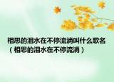 相思的泪水在不停流淌叫什么歌名（相思的泪水在不停流淌）