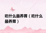 吃什么最养胃（吃什么最养胃）