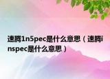 速腾1n5pec是什么意思（速腾inspec是什么意思）