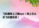 飞机票网上订票app（网上怎么买飞机票优质）