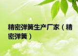 精密弹簧生产厂家（精密弹簧）