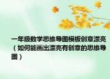 一年级数学思维导图模板创意漂亮（如何能画出漂亮有创意的思维导图）