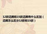 12款迈腾和15款迈腾有什么区别（迈腾怎么区分13款和15款）