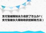 支付宝被限制永久收款了怎么办?（支付宝被永久限制收款的解除方法）