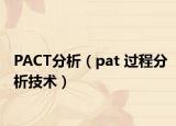 PACT分析（pat 过程分析技术）