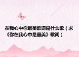 在我心中你最美歌词是什么歌（求《你在我心中是最美》歌词）