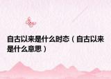 自古以来是什么时态（自古以来是什么意思）