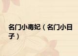 名门小毒妃（名门小日子）