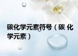 碳化学元素符号（碳 化学元素）