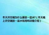 冬天开空调为什么要放一盆水?（冬天晚上开空调放一盆水有用吗详细介绍）