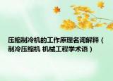 压缩制冷机的工作原理名词解释（制冷压缩机 机械工程学术语）