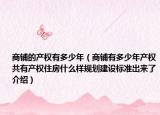 商铺的产权有多少年（商铺有多少年产权共有产权住房什么样规划建设标准出来了介绍）