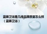 蓝藤卫浴是几线品牌质量怎么样（蓝藤卫浴）