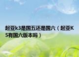 起亚k3是国五还是国六（起亚K5有国六版本吗）