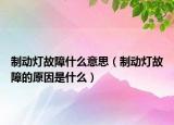 制动灯故障什么意思（制动灯故障的原因是什么）