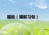 禳除（禳解习俗）