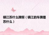 镇江苏什么牌照（镇江的车牌是苏什么）