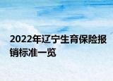 2022年辽宁生育保险报销标准一览