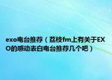 exo电台推荐（荔枝fm上有关于EXO的感动表白电台推荐几个吧）