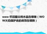 wow 怀旧服尖刺水晶在哪做（WOW火焰保护者的肩饰在哪换）
