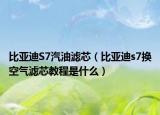 比亚迪S7汽油滤芯（比亚迪s7换空气滤芯教程是什么）