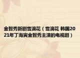 金智秀新剧雪滴花（雪滴花 韩国2021年丁海寅金智秀主演的电视剧）
