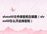 vivox60文件保密柜在哪里（vivox60怎么开启保密柜）